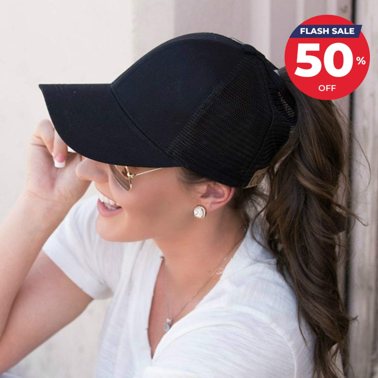 Ponytail Baseball Cap - Walmart.com