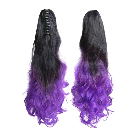 Ponytail Extension Claw ,Curly Wavy Claw Clip in Hairpiece Wavy Ponytail Hair Extensions Long Tails for Women Clip on Ponytails Hairpieces