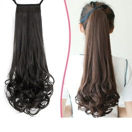 Fake Hair Ponytail Curly Hair Extensions Ponytail Ponytail Extension Claw Wavy Fake Hair Synthetic Clip in Ponytail Wig Daily Fluffy Curly Pony Tail Hair Pieces Walmart
