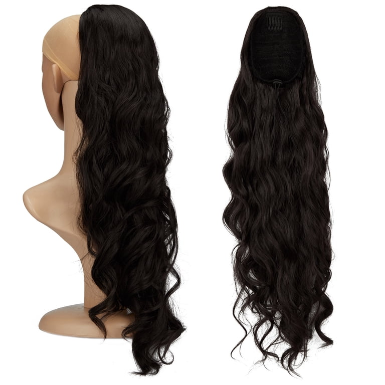 Ponytail Extension Long Wavy Drawstring Ponytail Extensions  display picture 1