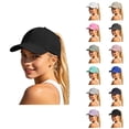 thumbnail image 1 of Ponytail Hats for Women Lightweight Breathable Mesh Back Baseball Cap Trucker Hat, 1 of 9
