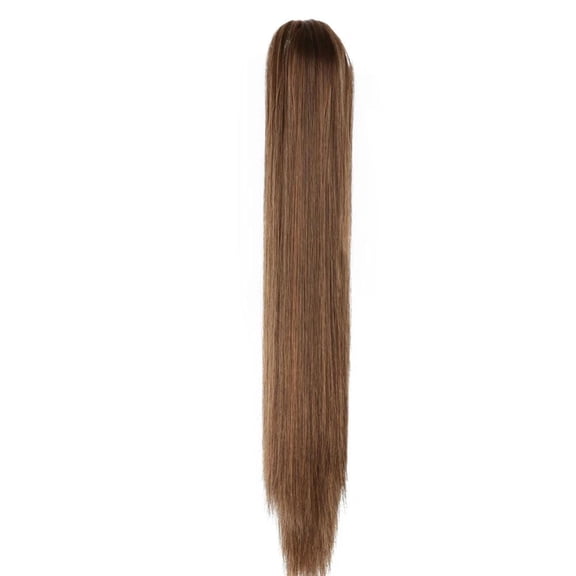 Ponytail Human Hair Extension Straight Hair Drawstring Ponytail Extensions for Women Clip in Ponytail Hair Extensions (22 Inches)