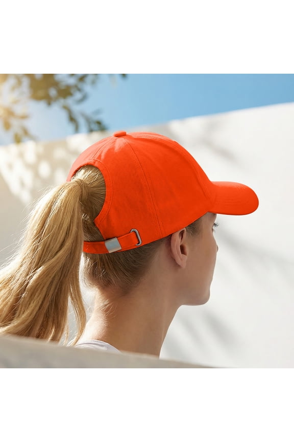 Ponytail Sun Hat Half Top Visor Cap Hollow Design Breathable Sun Protection Outdoor Sports Hat UV Shade Adjustable Casual Running Hiking Camping Hat for Travel Outdoor Activities Use