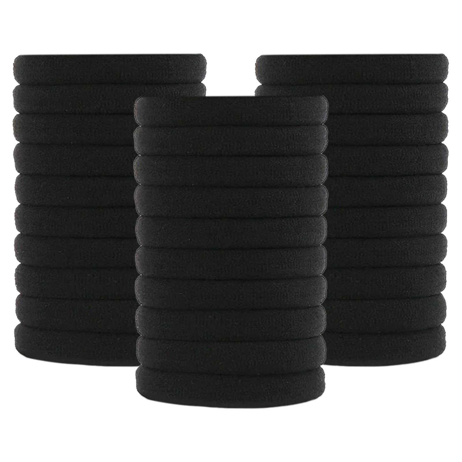 Ponytail Thick Hair Lollipop Container Clear Elastic Hair Ties No Snag