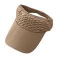 thumbnail image 1 of Ponytail Visor Hat for Women | Wide Brim Sun Protection Cap | Breathable Open Top, Quick Drying Fabric, Sweat Absorbent Band, Adjustable Fit, Summer Beach Activewear, 1 of 7