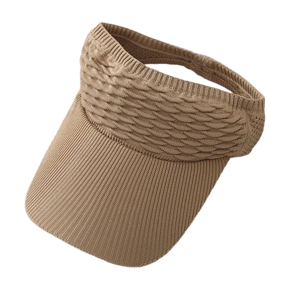 Ponytail Visor Hat for Women | Wide Brim Sun Protection Cap | Breathable Open Top, Quick Drying Fabric, Sweat Absorbent Band, Adjustable Fit, Summer Beach Activewear