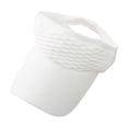 thumbnail image 1 of Ponytail Visor Hat for Women | Wide Brim Sun Protection Cap | Breathable Open Top, Quick Drying Fabric, Sweat Absorbent Band, Adjustable Fit, Summer Beach Activewear, 1 of 7