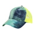 thumbnail image 1 of Ponytail Yoga Tie Dye Trucker Dad Hat Massy High Bun Pony Caps, 1 of 11
