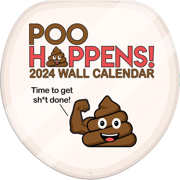 Poo Happens 2024 12x12 Die Cut Wall Calendar (Other) - Walmart.com