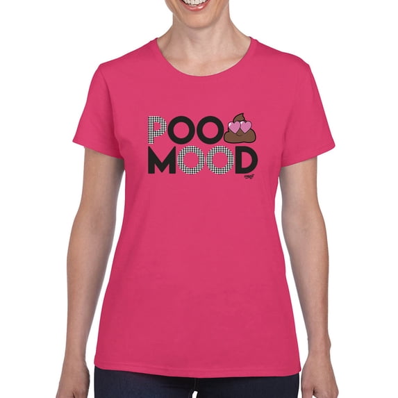 Poo Mood - Funny Emoji Design Women's T-shirt