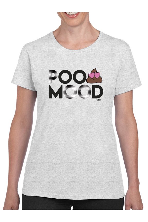 Poo Mood - Funny Emoji Design Women's T-shirt
