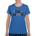 thumbnail image 1 of Poo Mood - Funny Emoji Design Women's T-shirt, 1 of 4