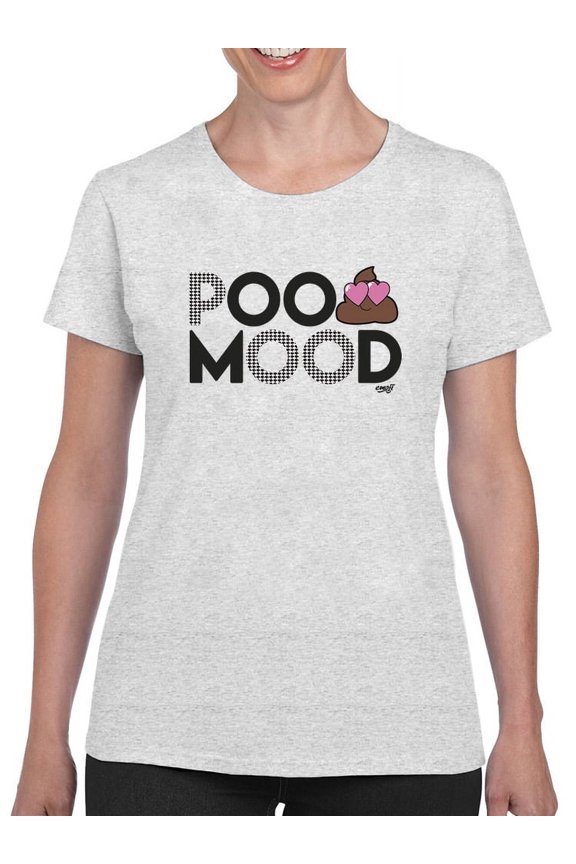 Poo Mood - Funny Emoji Design Women's T-shirt