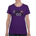 thumbnail image 1 of Poo Mood - Funny Emoji Design Women's T-shirt, 1 of 4