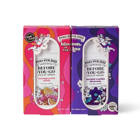 Poo-Pourri Before-You-Go Toilet Spray, Bloom in The Bathroom Set, Limited Time Spring 2025 Fragrance