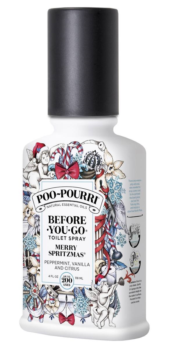 PooPourri BeforeYouGo Toilet Spray, Merry Spritzmas 4 oz