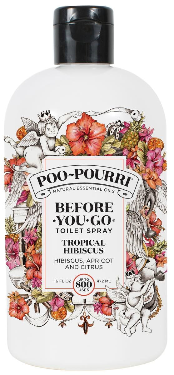 PooPourri BeforeYouGo Toilet Spray, Tropical Hibiscus Scent, 16 Fl