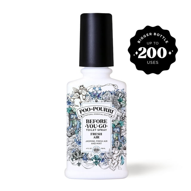 Poo~Pourri Pre-Go Bathroom Toilet Spray, Fresh Air Fragrance, 4 Fl Oz ...
