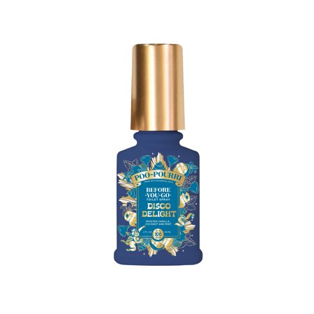 Poo-Pourri Holiday Before-You-Go Toilet Spray, Disco Delight, 2 Fl Oz Frosted Vanilla, Coconut and Mint