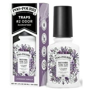 Poo-Pourri Lavender Vanilla, Lavender + Vanilla + Citrus Before-You-Go Toilet Spray, 2 oz (Odor eliminating Air Freshener)