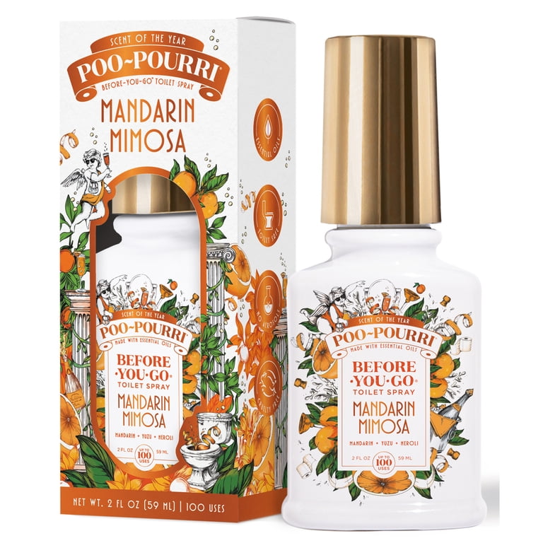 Poo~Pourri Mandarin Mimosa, Mandarin + Yuzu + Neroli, Before-You