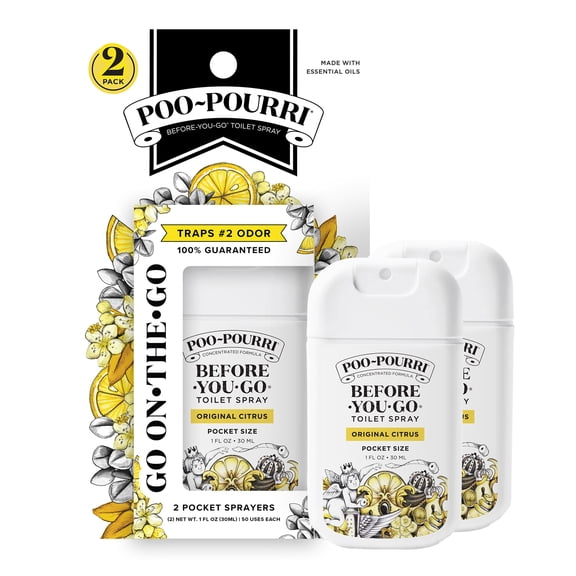 Poo~Pourri Original Citrus 30ml, 2pk Pocket