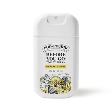 Poo-Pourri Original Citrus Pocket Sprayer, Lemon + Bergamot + Lemongrass, Before-You-Go Toilet Spray, 1 Oz