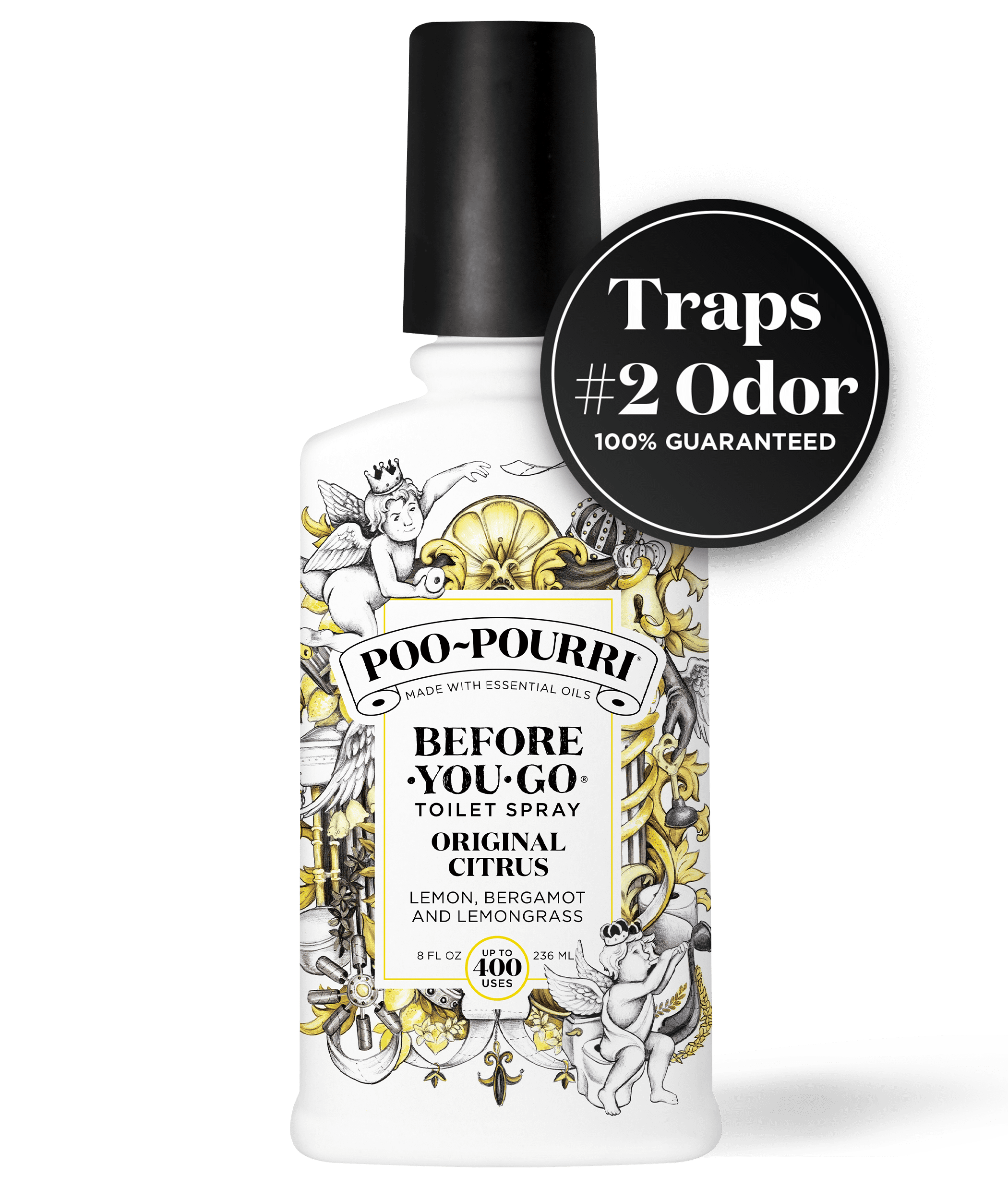 Poo-Pourri Original Citrus, Restroom Pre-Go Toilet Spray, Family