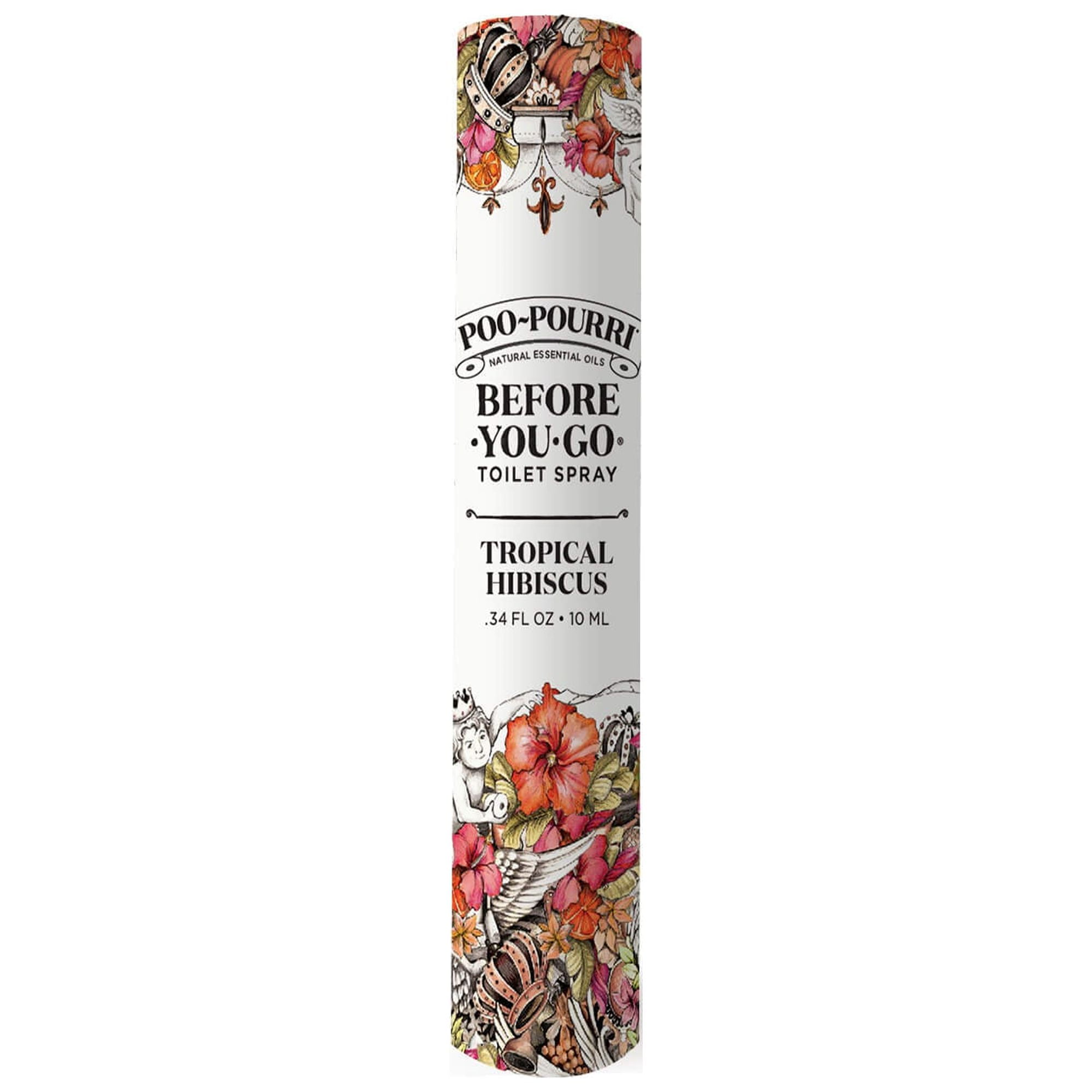 PooPourri Tropical Hibiscus Toilet Spray 10mL Travel Size