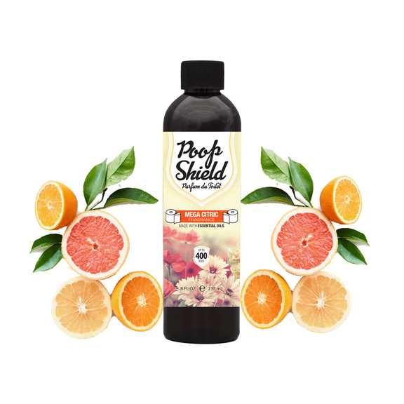 Poo Shield Toilet Spray 8 FL. OZ. Mega Citric Fragrance