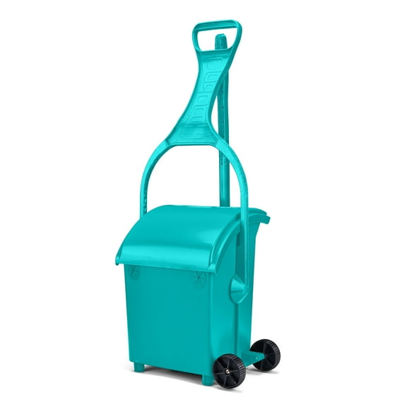 PooPail - Tall with Wheels - Teal
