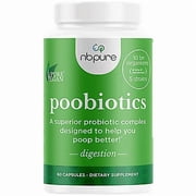 NBPure Poobiotics, Vegan Pre and Probiotic, 60 Capsules