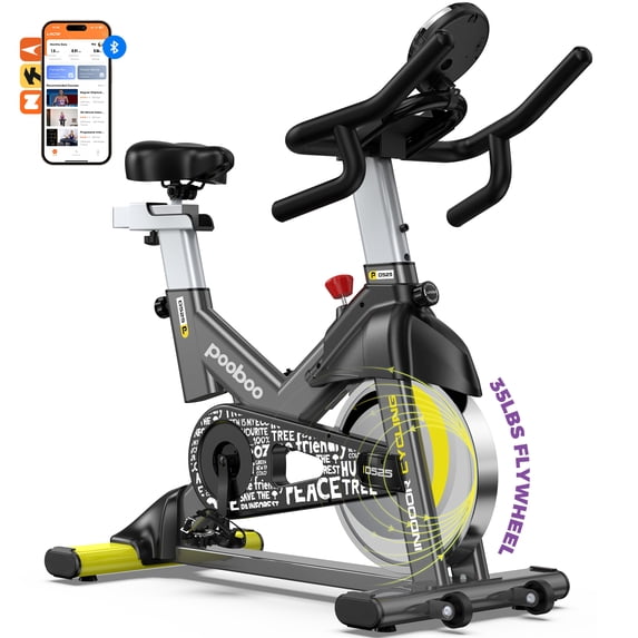 Pooboo 252 Cardio Workout Indoor Cycling Bike