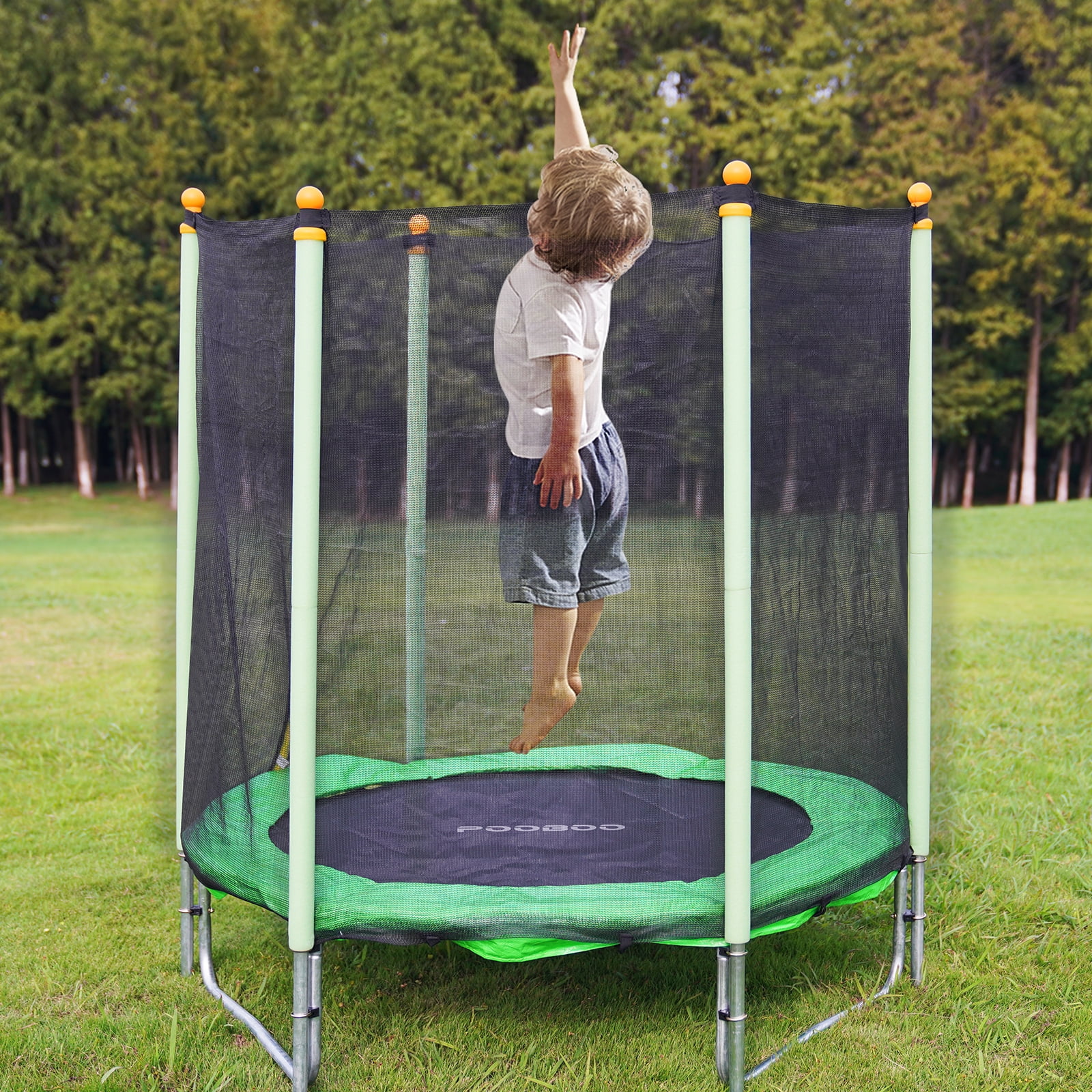 Pooboo 55" Kids Trampoline Bouncing Jumping Mat Recreational Trampoline