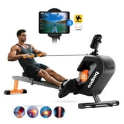 Pooboo 85% Pre-assembled Magnetic Rowing Machines Rower Foldable 8 Level Resistance Indoor Rower Machines Home Exercise 350lb