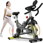 Pooboo Stationary Exercise Bike Indoor Cycling Bike Cycle Bicycle Adjustable Resistance for Home Office Cardio Workout Machine Max Weight 330 lbs