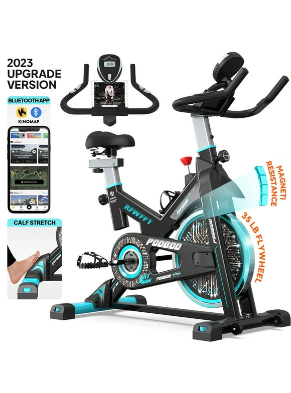 Pooboo Exercise Bikes Cardio Workout Cycling Bicycle Training Indoor Cycling Bike Stationary Bike with LCD Monitor Weight up to 330 lbs