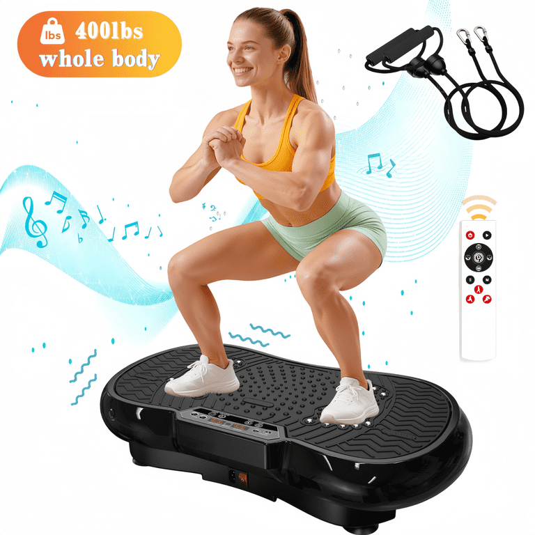 LNOW Vibration Plate Exercise Machine, Vibrating Muscle Toner for Fat Burning, Whole Body Workout Vibration Platform with Bluetooth & Massage Pedals ... LNOW Vibration Plate Exercise Machine, Vibrating Muscle Toner for Fat Burning, Whole Body Workout Vibration Platform with Bluetooth & Massage Pedals ...