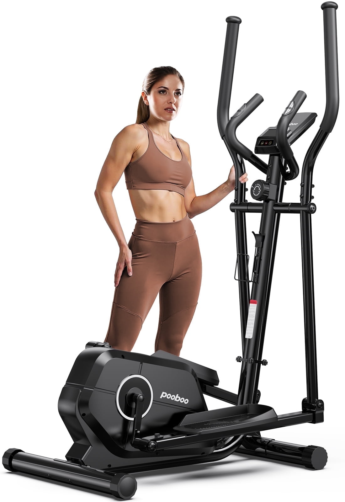 LNOW Magnetic Elliptical Exercise Machine, Elliptical Trainer Fitness Equipment for Home Gym Cardio Workout 250lb