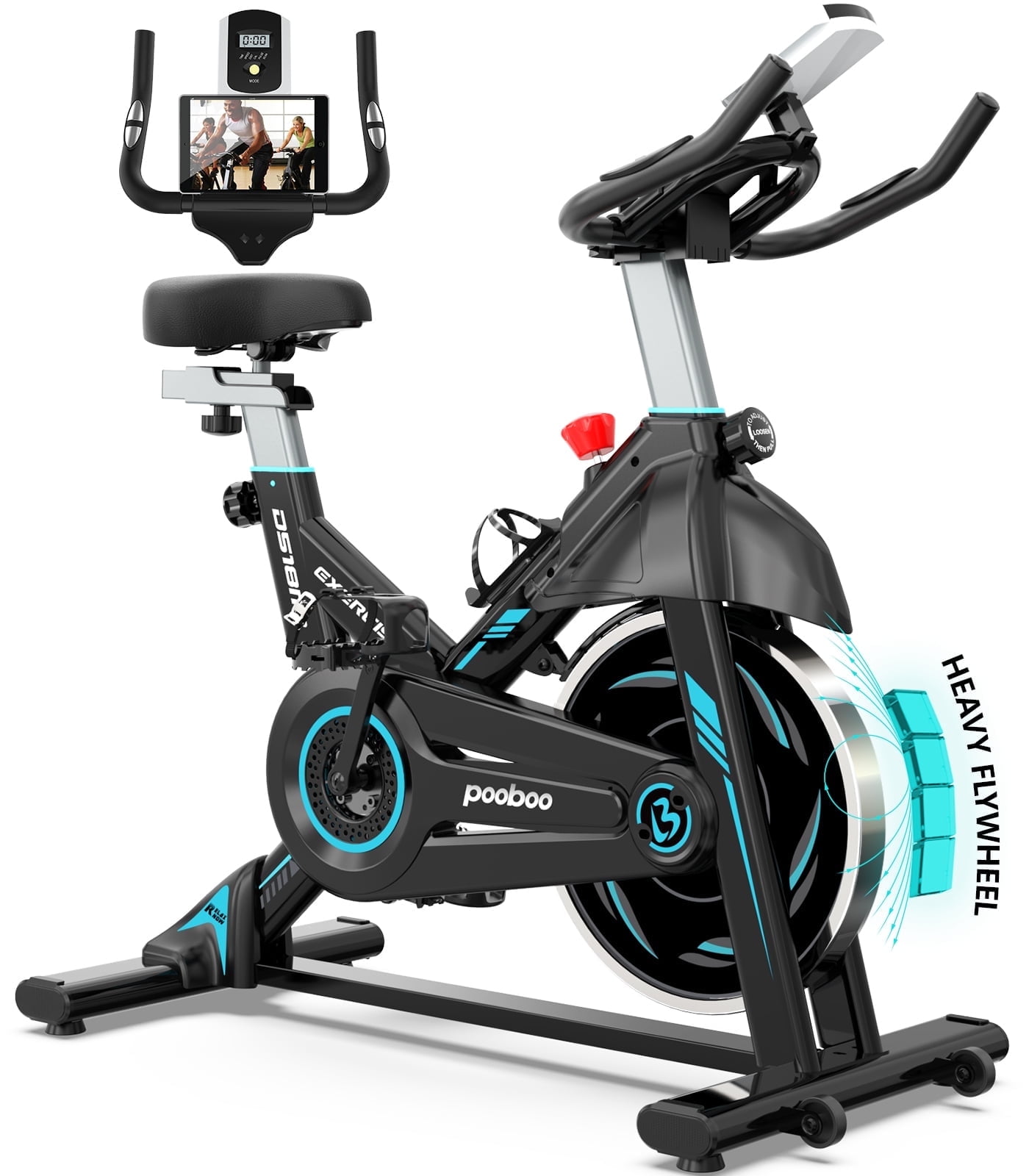 Pooboo Magnetic Indoor Cycling Bike Stationary Exe