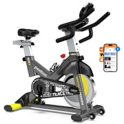 Pooboo Indoor Stationary Exercise bike Cycling Bicycle with LCD Monitor for Indoor Cardio Workout Max Weight 350 Lbs