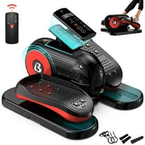 Lnow Magnetic Professional Under Desk Elliptical Machine, Ellipse Leg Exerciser for Seniors Fully Assembled with Liftable and Angle Adjustable Monitor/ Hiding Remote Control
