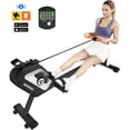 Pooboo Magnetic Rowing Machine, 8-Level Resistance, Bluetooth, 300lb ...