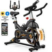 Pooboo Magnetic Cycling Bike Professional Exercise Bike Stationary Cycle Machine for Home Cardio Workout 350lb Flywheel 35lbs