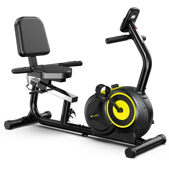 Pooboo Recumbent Exercise Bikes Sit Down Stationary Bicycle Magnetic Resistance Indoor Cycling Bike 360lb