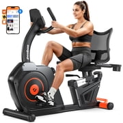Pooboo Recumbent Exercise Bikes Sit Down Stationary Bicycle Magnetic Resistance Indoor Cycling Bike 400lbs Capacity