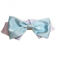 thumbnail image 1 of Pooch Outfitters  Aqua Satin Bow Tie - Aqua - Extra Large, 1 of 6