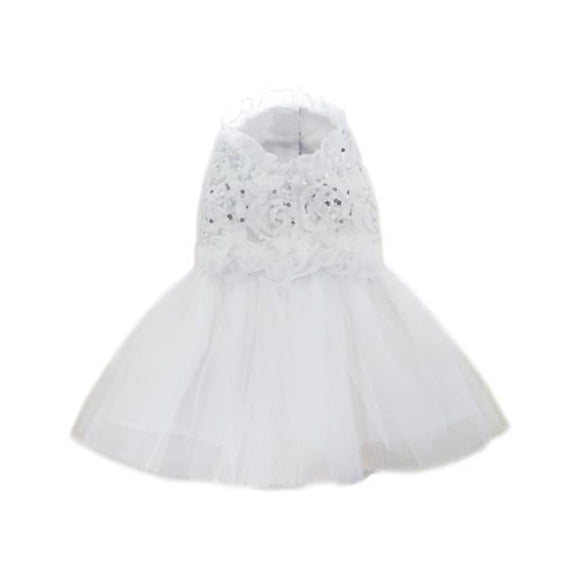 Pooch Outfitters  Aurora Wedding Dress - White - Extra Large