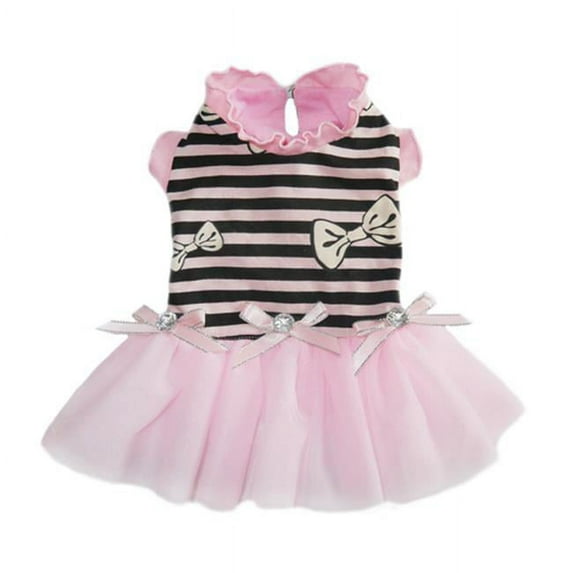 Pooch Outfitters Felicity Party Dress, Pink - 2XS