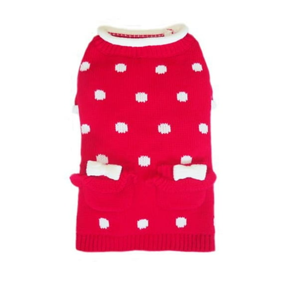 Pooch Outfitters Lala Sweater - Red - Medium